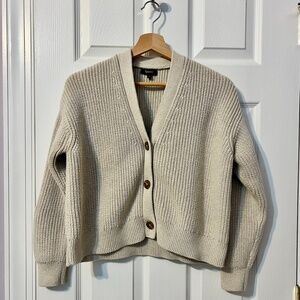 Quince Cream Button-Up Sweater